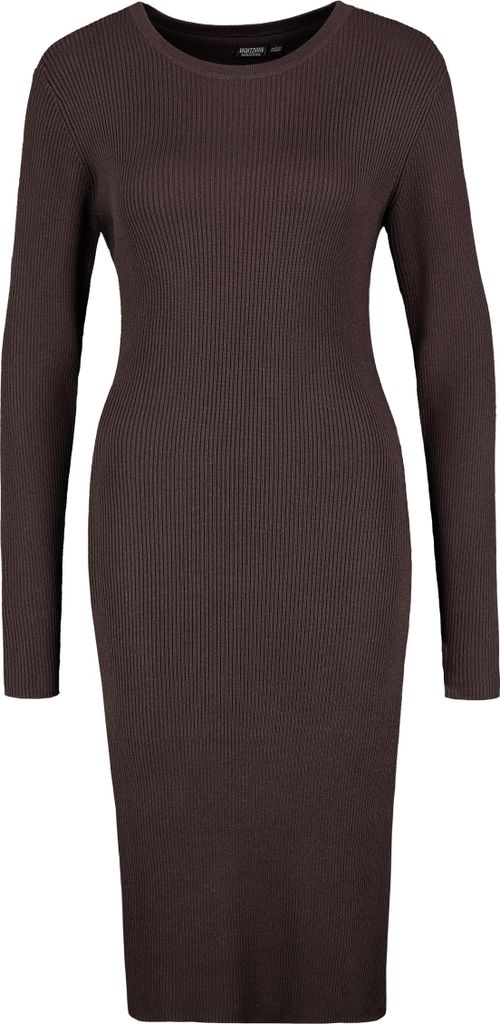 EIGHT 2 NINE Langarm-Kleid Strick geripptes Muster figurbetonter Schnitt Größe: S