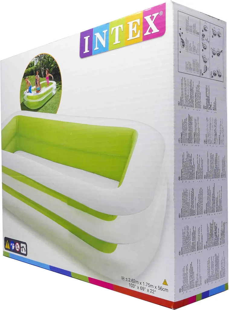 Intex 56483NP Piscina Gonfiabile Family 262x175x56cm - Offerta Estate - 17