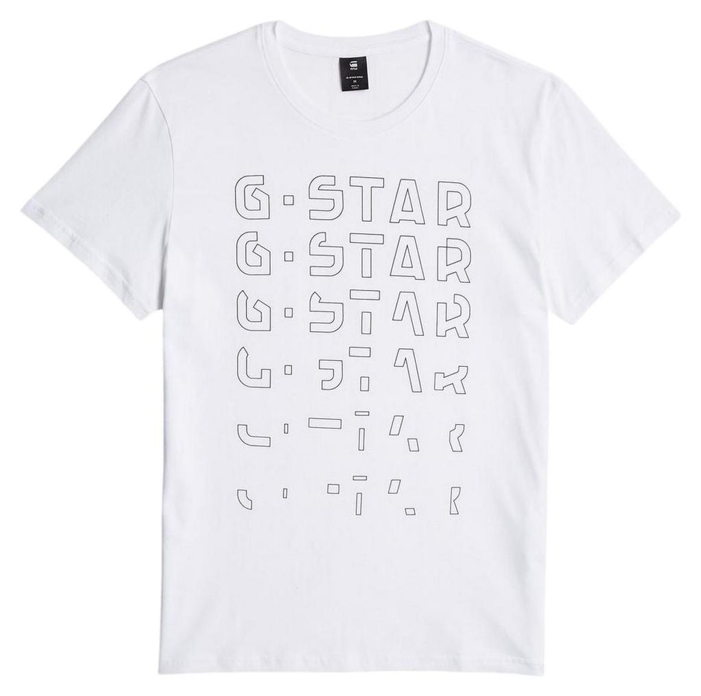 G-Star - T-Shirt für Herren, Rundhalsausschnitt GT22264 (XL) (Weiß)