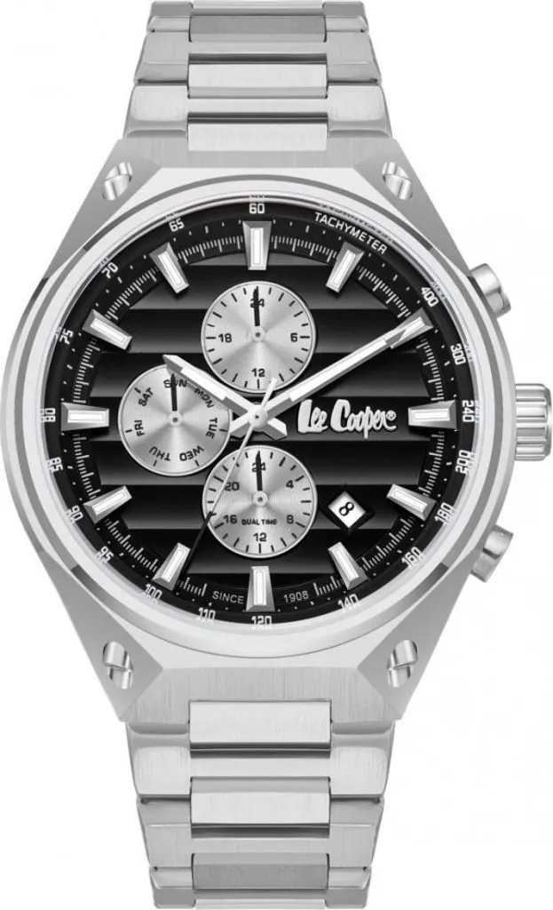 Montre homme noire Lee Cooper LC08026.350 idéale pour un cadeau tendance