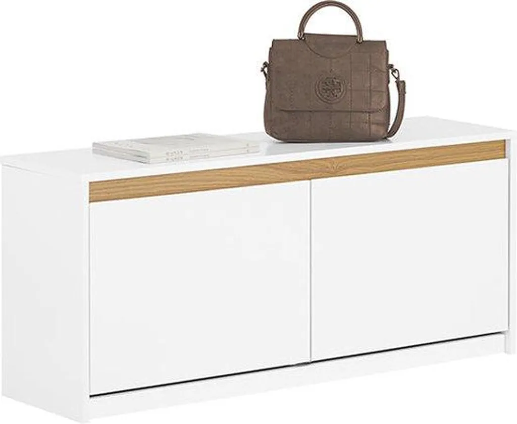 Banc chaussures gain de place 104 cm Rootz avec compartiments réglables