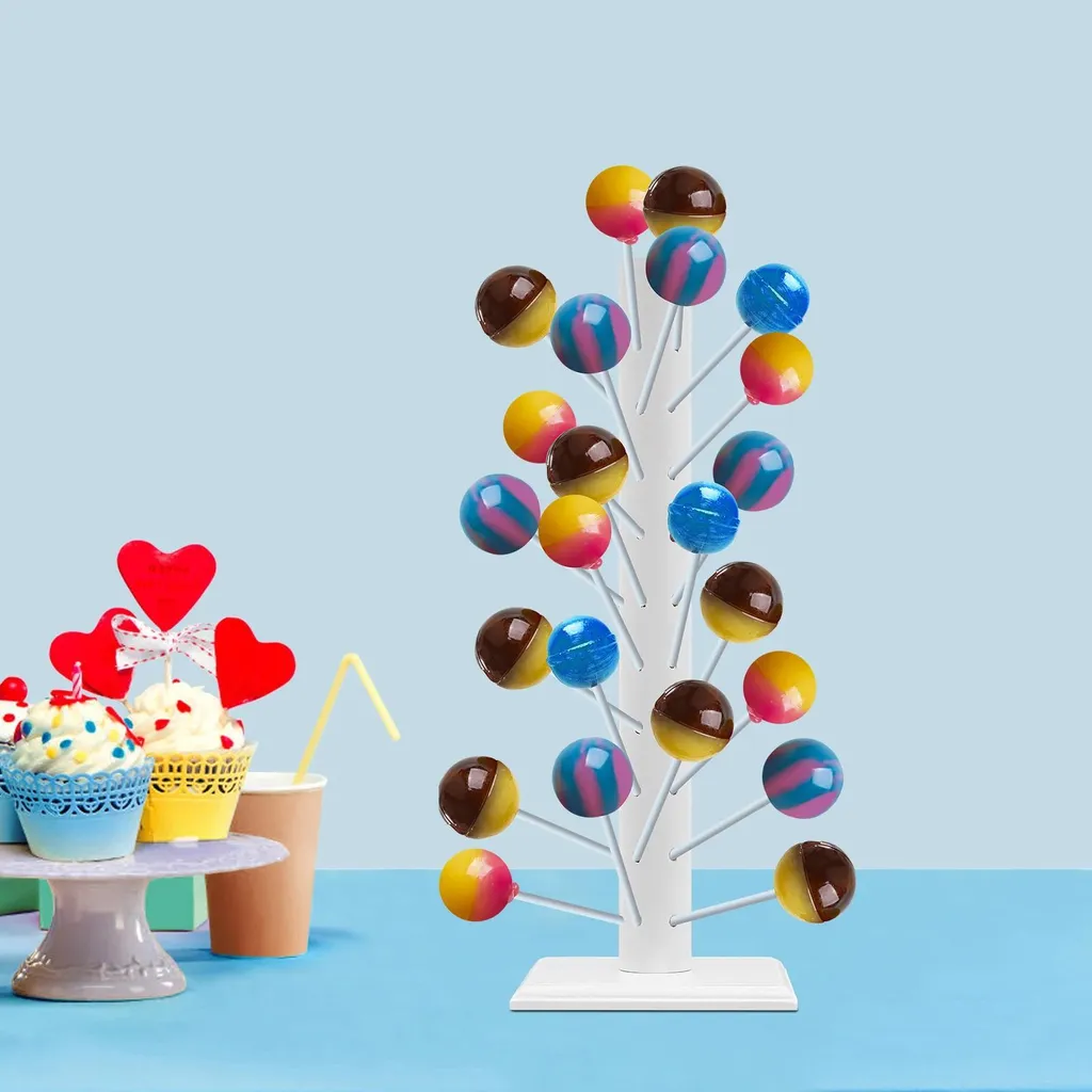 Support Cake Pops en Bois Blanc 62 Emplacements - Design Robuste - 8
