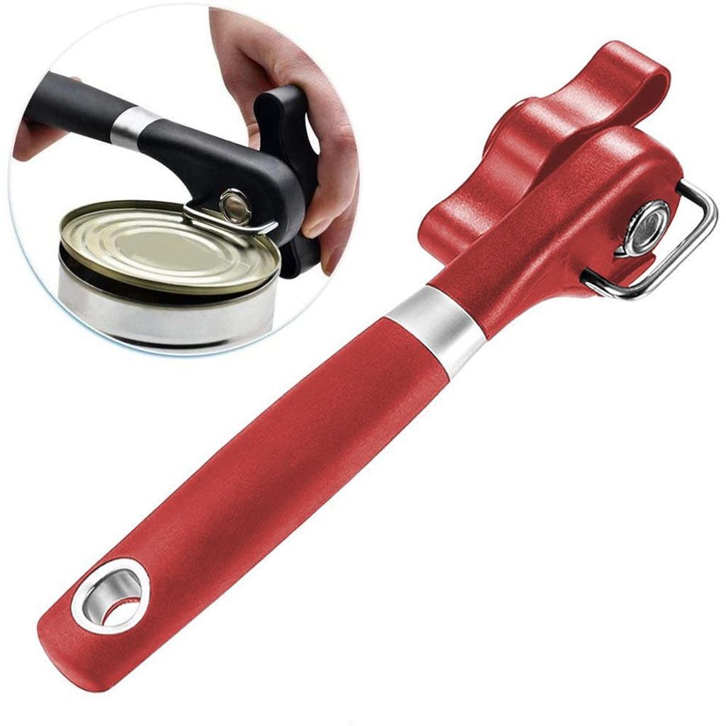Safe Cut Dosenöffner, handlich, ergonomisch, glatte Kante, Dosenöffner aus lebensmittelechtem Edelstahl für Küche und Gastronomie