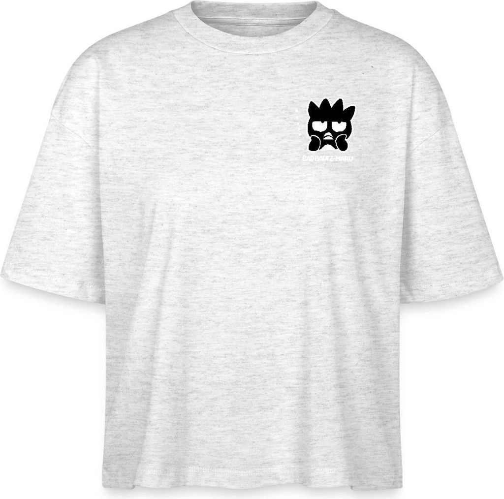 Spreadshirt Bad Badtz-Maru Portrait Boxy Shirt Damen, XS, Weiß meliert