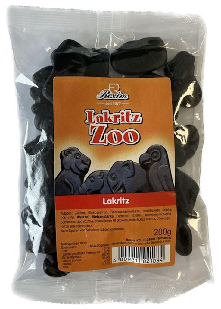Rexim Lakritz Zoo 200g Produktbild 