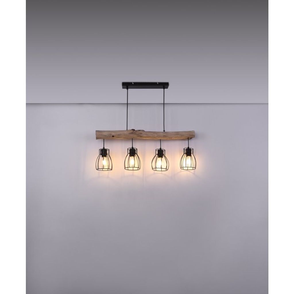 Globo Lighting závěsné svítidlo kovové černé, 4x E27 Obrázek produktu 16