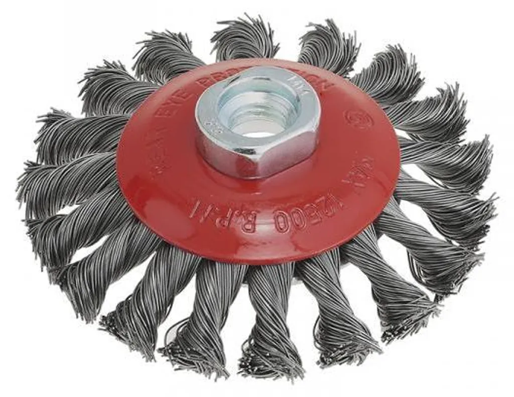 Brosse rotative tordue Ø 95 mm SIT haute densité pour métal dur