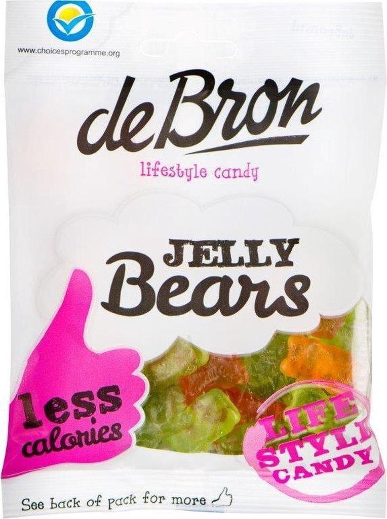 De bron Suikervrije Jelly Bears 90 gr Productafbeelding 