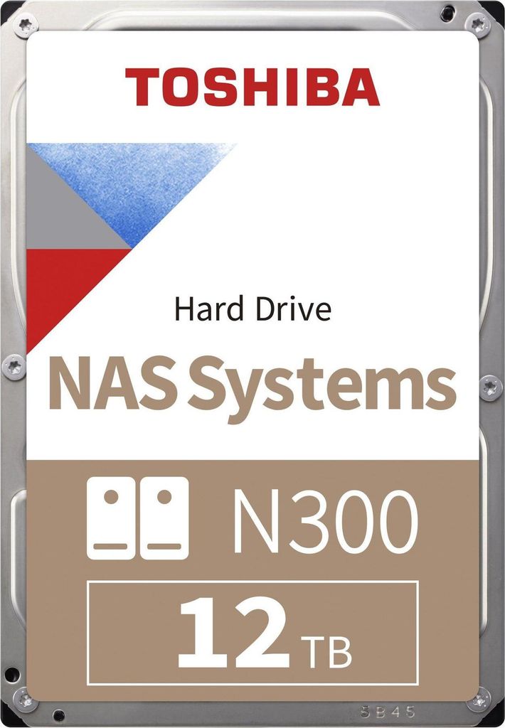 Toshiba N300 NAS HDD 12TB 3.5" SATA 6Gb-s 7200rpm Imagen del producto 