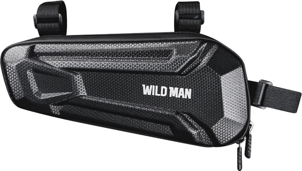Fahrradtasche 1.8L Wasserdicht stoßfest Klettverschluss Wildman XT9 Schwarz
