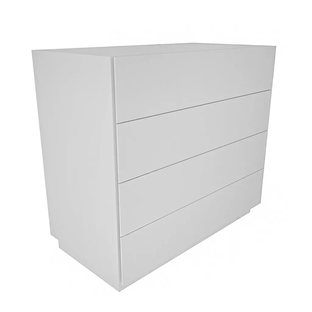 Buffet Bas et Commode de Rangement Blanche 90cm Skye Decor Lines - 4