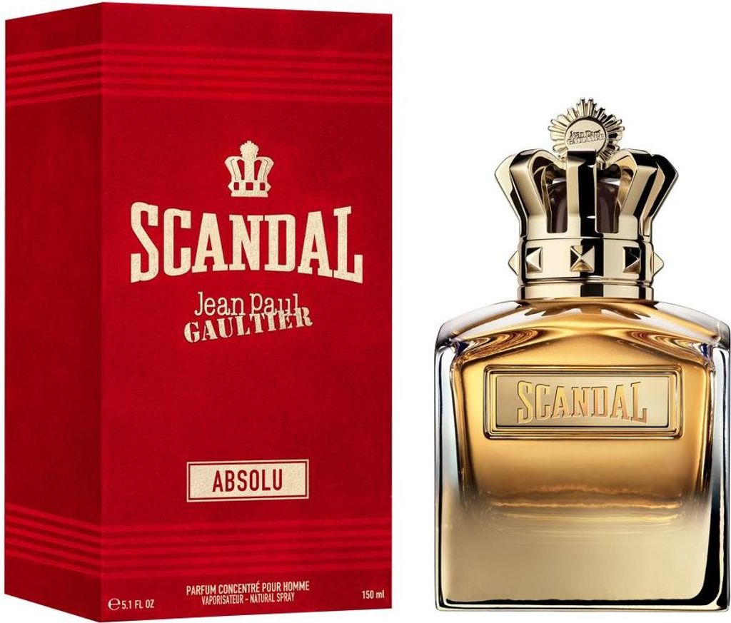A product shot of a perfume bottle and its packaging.