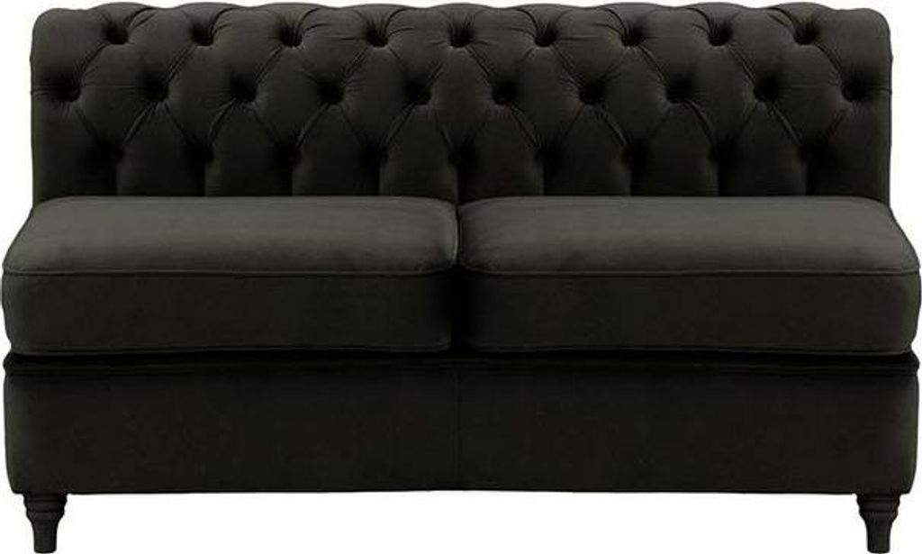 Chesterfield Modul - Innenelement, zweisitzig (2CP)-Velluto 20-black
