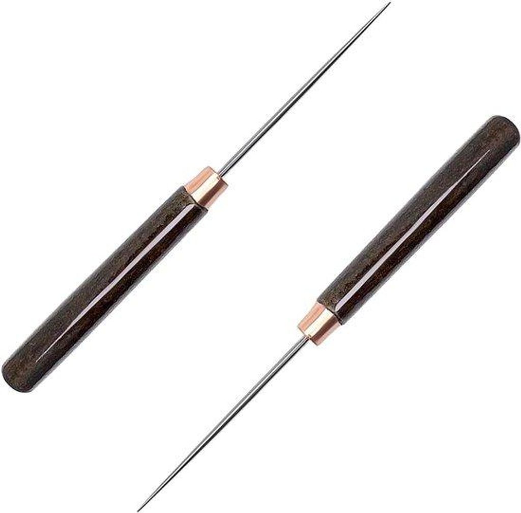 Set aus Holzgriff, Leder-Steckzange, Kleidernäher-Schlag für das Anbringen von Löchern, Nähen, Lederbearbeitung, Reparaturwerkzeug