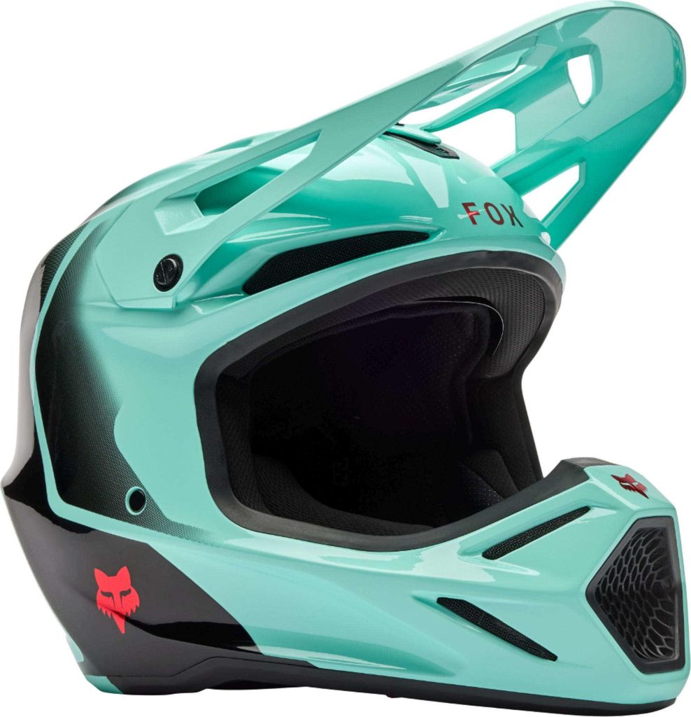 FOX V3 Drip Motocross Helm, türkis, XS (53/54)