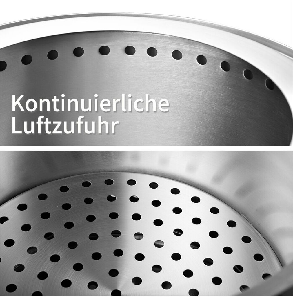BPT Feuerschale Outdoor-Kamin aus Edelstahl,Tragbare Produktbild 2