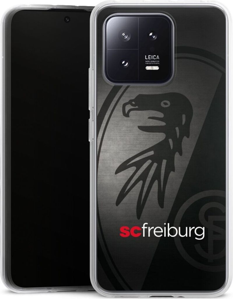 DeinDesign Handyhülle für Xiaomi 13 Silikon Hülle Case Smartphone Schutzhülle Metallic Look Offizielles Lizenzprodukt SC Freiburg