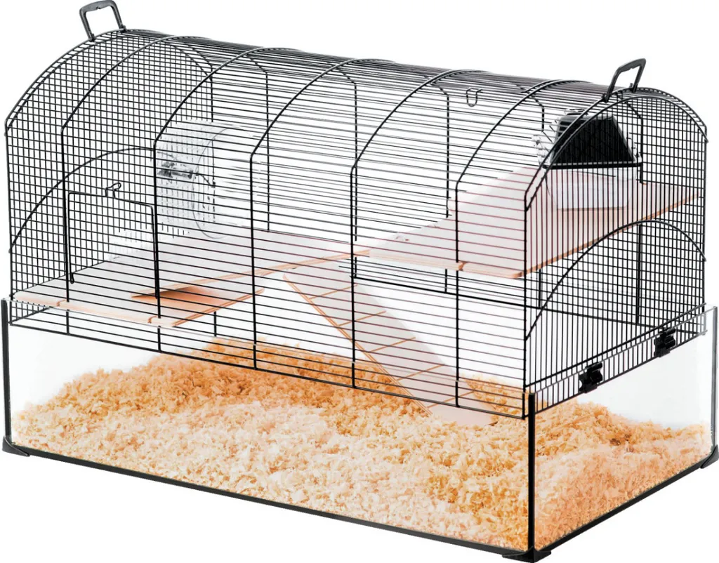 Cage rongeur XL Zolux Neo Panas PT RG Noir - Design scandinave et spacieux