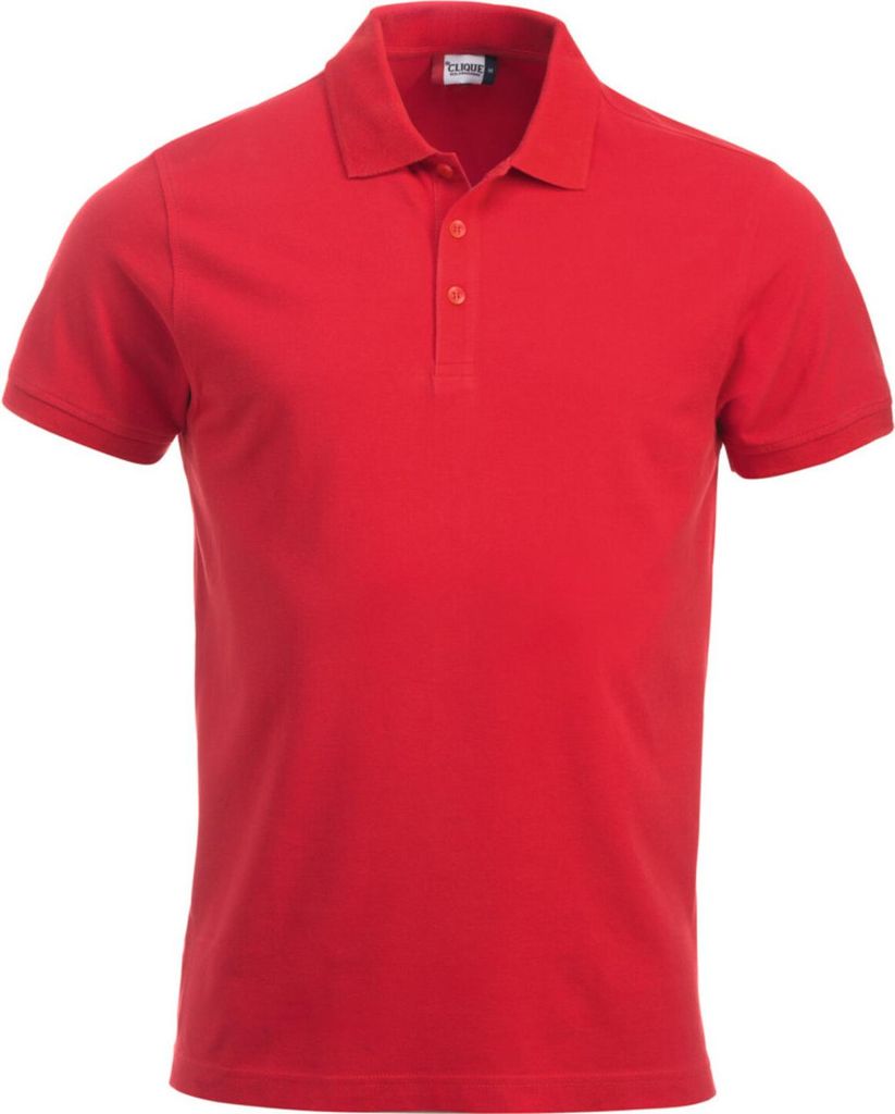 Clique Polo-Shirt Classic Lincoln, rot, Uni-Größe: XL