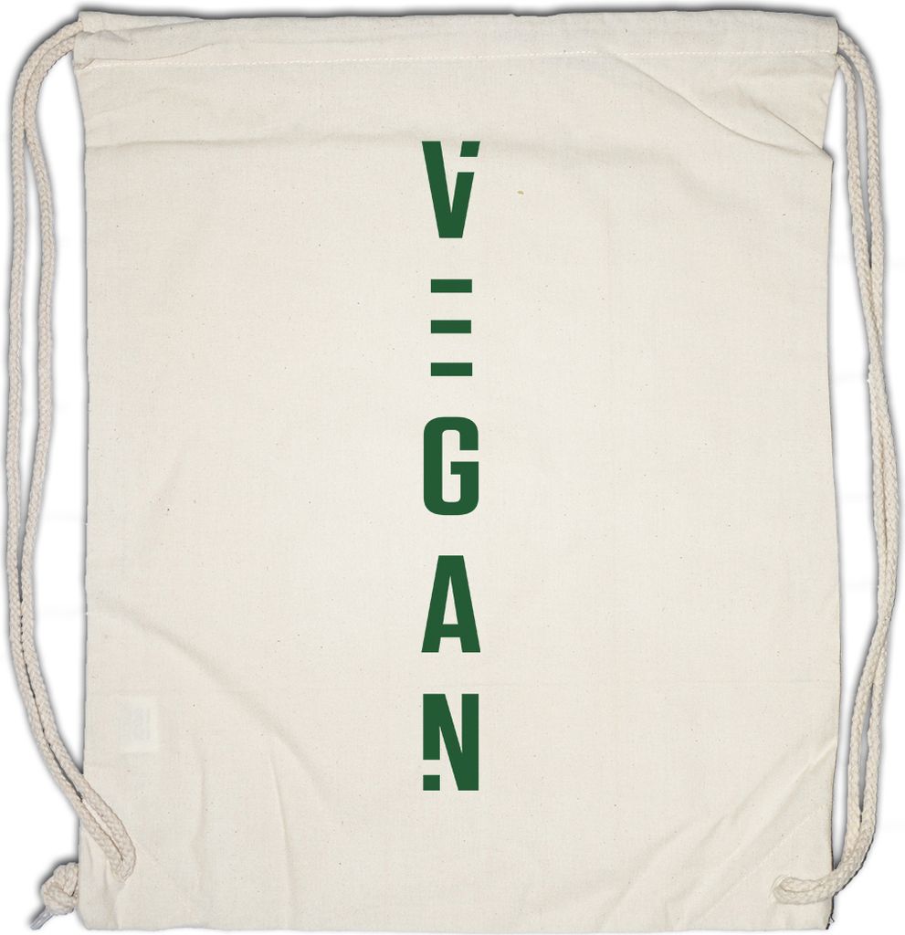 Urban Backwoods Vegan Font, Turnbeutel, Farbe: Beige