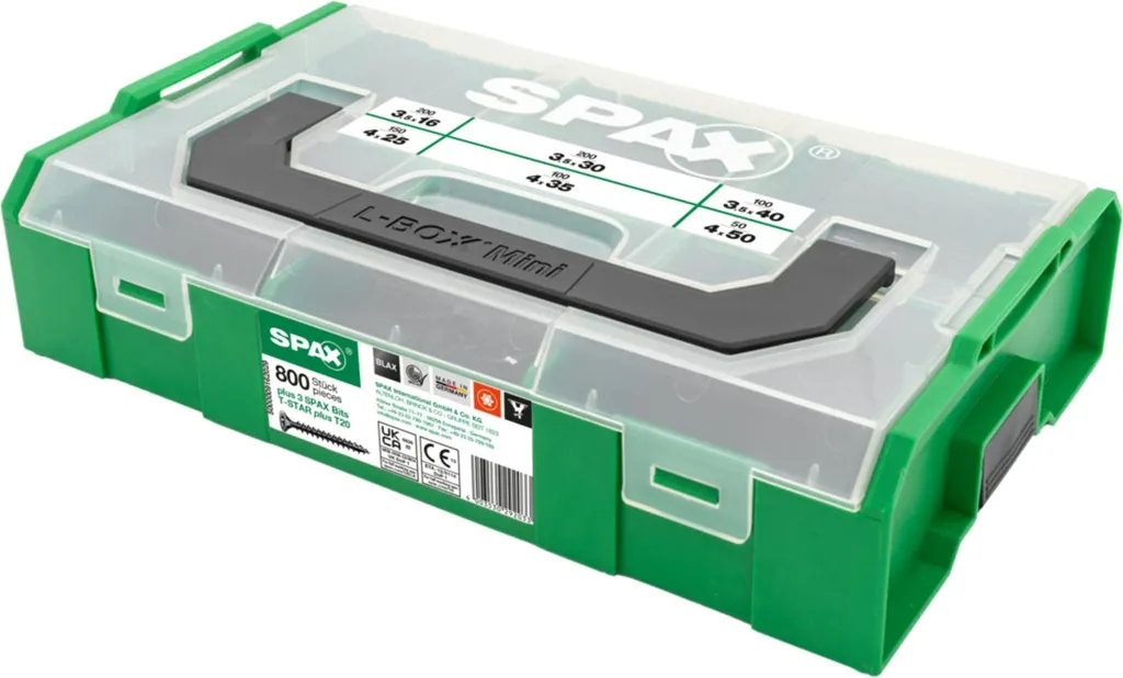 Mallette compacte SPAX L-BOXX Mini noir BLAX avec séparateurs modulables - 4