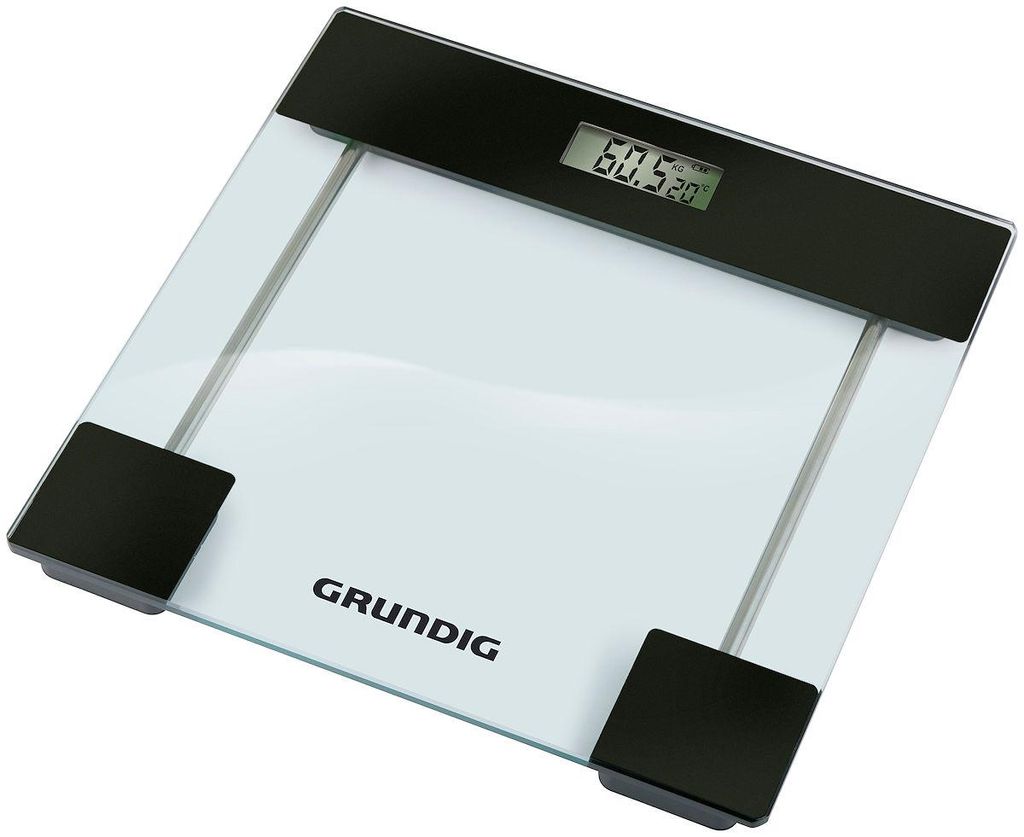 Grundig digitale Personenwaage 180kg - transparentes Glas Produktbild 