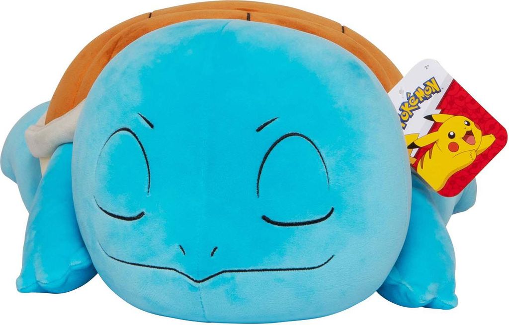 Pokémon Peluche Squirtle endormi, 45 cm Image du produit 