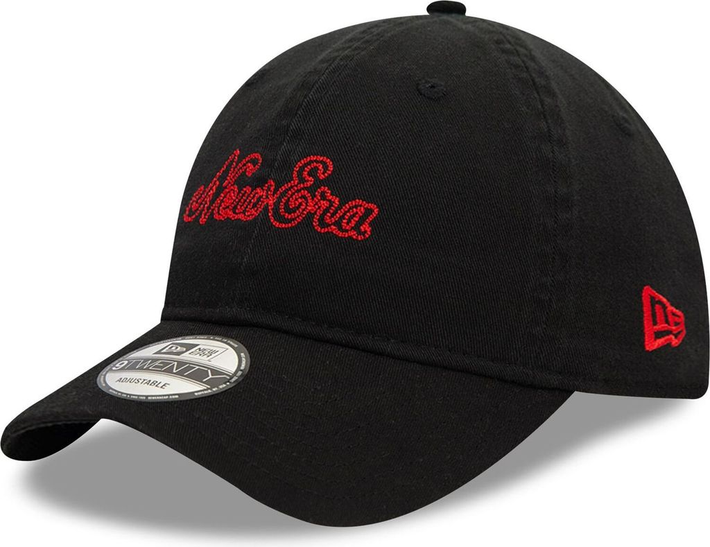 New Era 9Twenty Adjustable Cap - BRAND STITCH schwarz