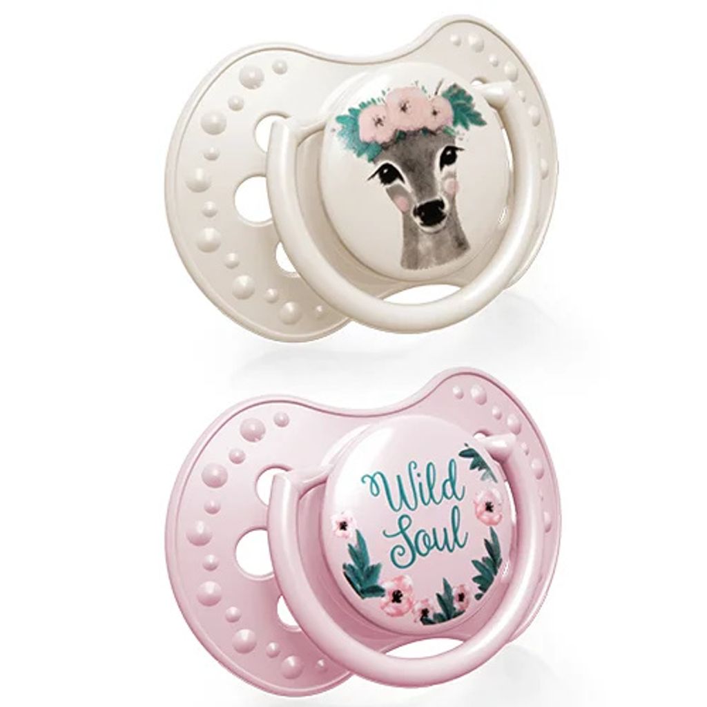 LOVI Schnuller Silikon dynamisch Wild Soul Girl 0-3 m 2 St. 22/882girl