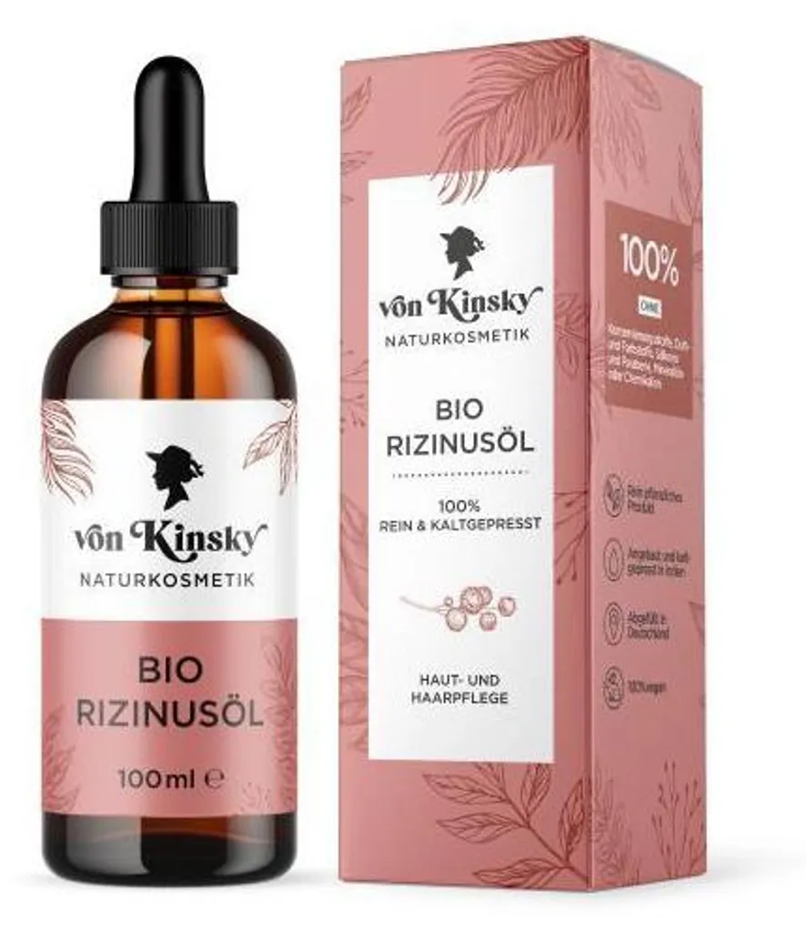 Huile de Ricin Naturelle et Bio 100 ml - Soin Hydratant Visage et Corps