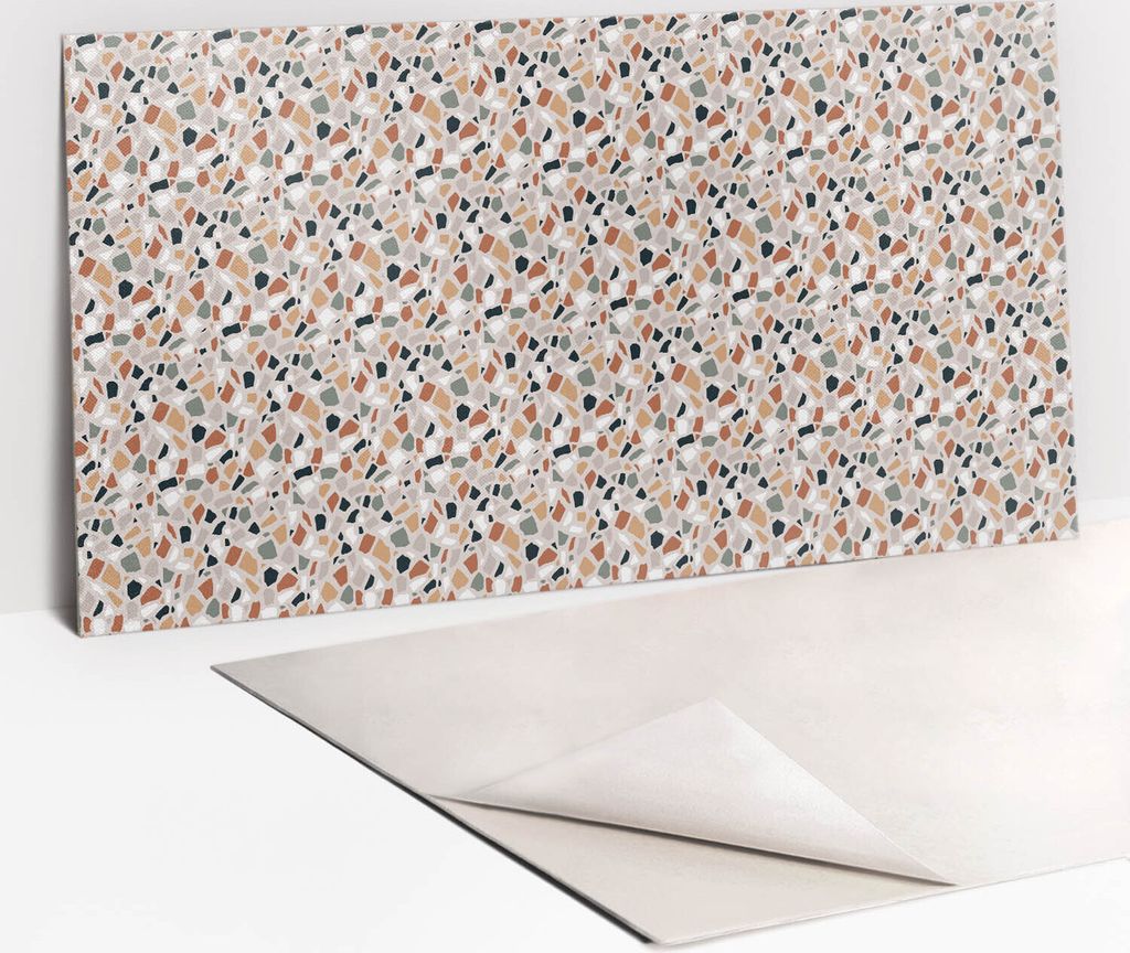 Dekorative PVC Wandpaneele - Küchenpaneele Rückwand hart Innenwand - 100 x 50 - Dekoratives Stein