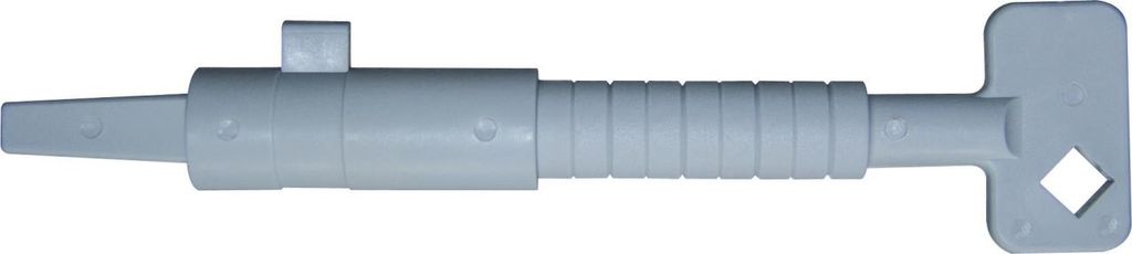 Abus Bauschlüssel B8 mit Vierkant (8-10 mm), Schließbart Produktbild 