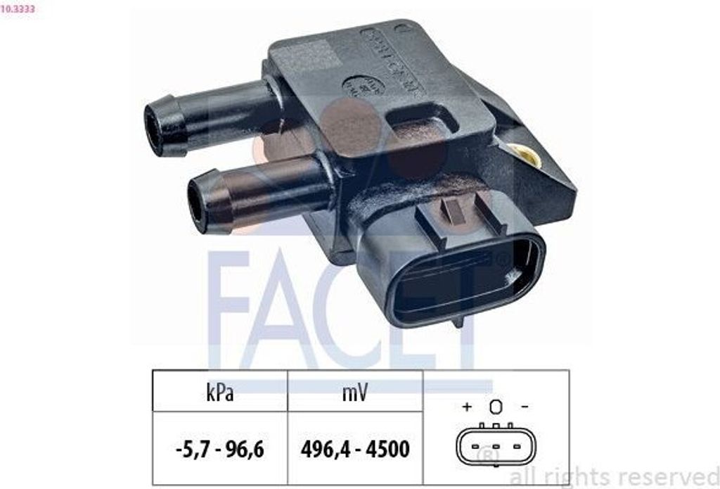 FACET 10.3333 Abgasdruck Differenzdrucksensor für TOYOTA Produktbild 