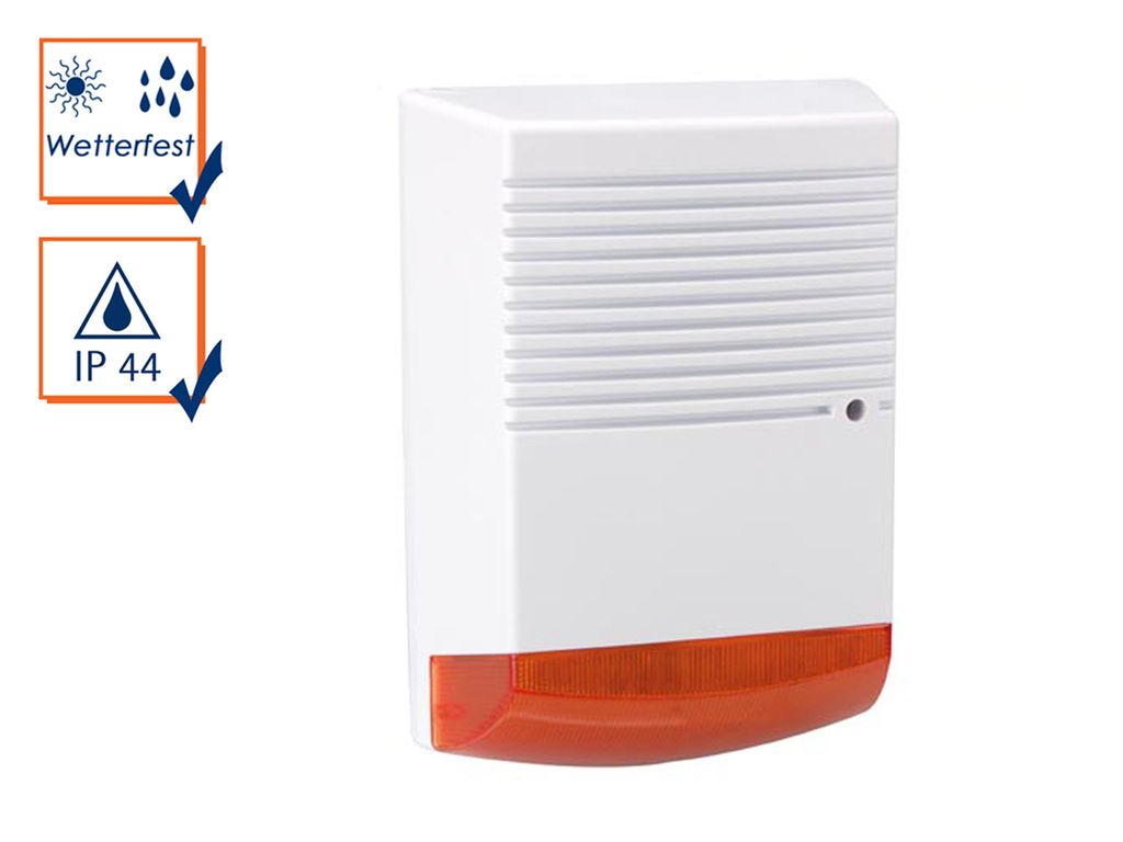 Velleman Attrappe-Sirene mit roter blinkender LED, Produktbild 