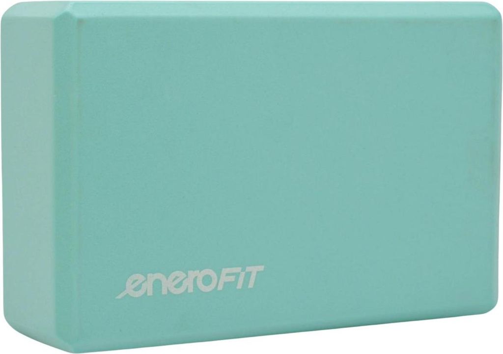 Yoga Block Mint – Enero Fit – Fitness Block für Yoga, Pilates & Stretching, leicht & stabil, rutschfest, EVA-Schaum, Belastbar bis 100 kg