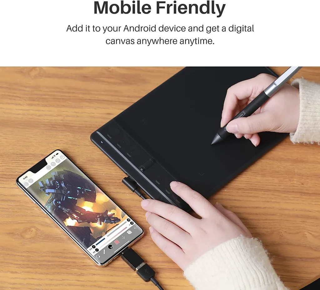Dessinez partout avec la tablette graphique HUION H641P compacte et légère - 7