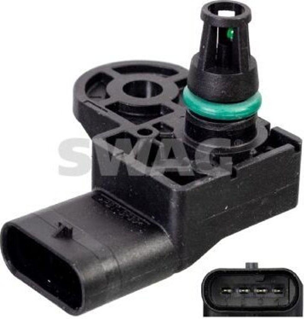 SWAG 33 10 1748 Ladedrucksensor passend für PEUGEOT 2008 Kombi (CU) Saugrohr