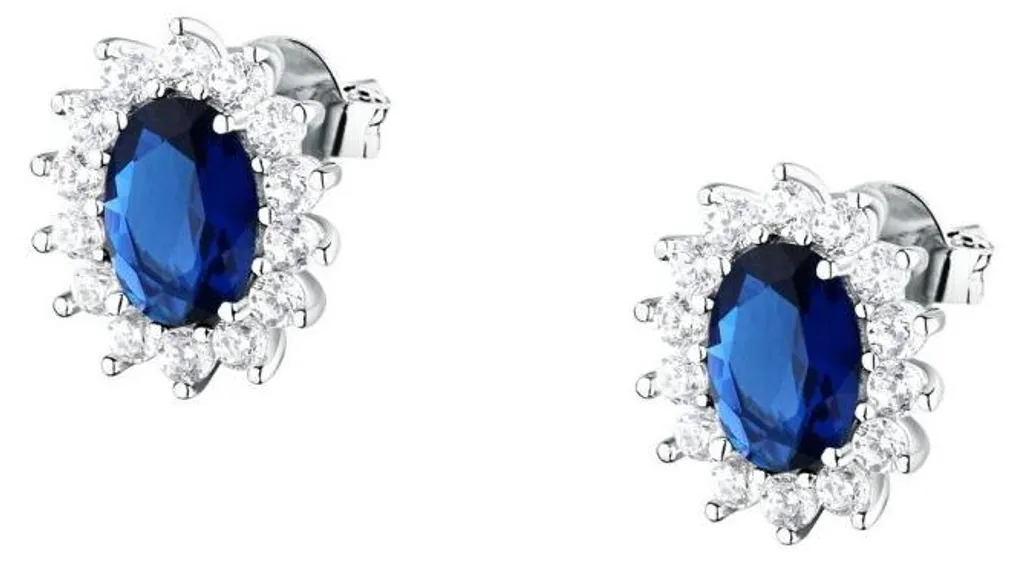 Boucles d'oreilles en argent et oxyde de zirconium de luxe Tesori