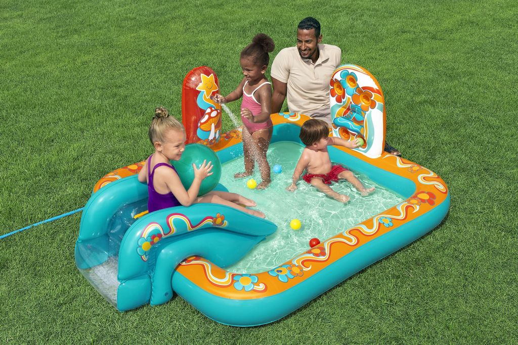 Bestway® Wasserspielcenter Retro Groove™ 193 x 152 x 74 cm Produktbild 