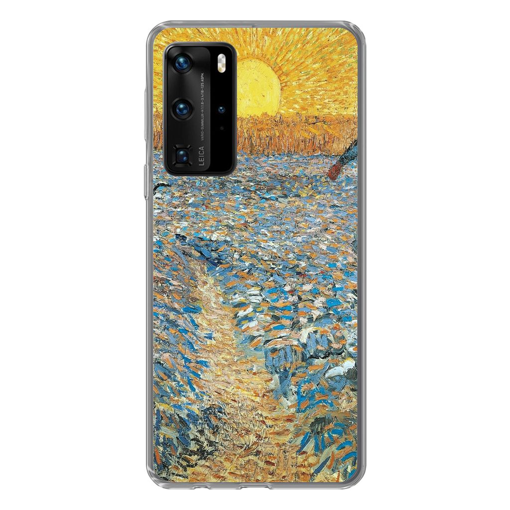 MuchoWow Handyhülle Schutzhülle Hülle für Huawei P40 Pro Der Sämann - Vincent van Gogh Silikon Softcase Handy Hülle - Schutz