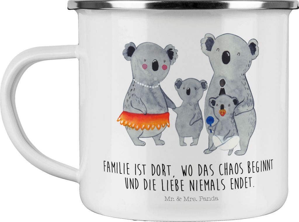 Mr. & Mrs. Panda becher emaille Koala Familie - Weiß - Produktbild 