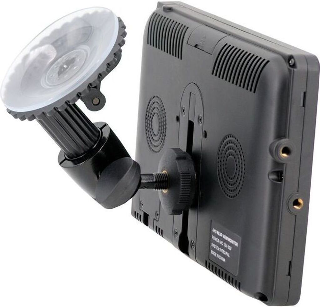 Flexible Halterung für Rückfahrmonitore mit Saugnapf