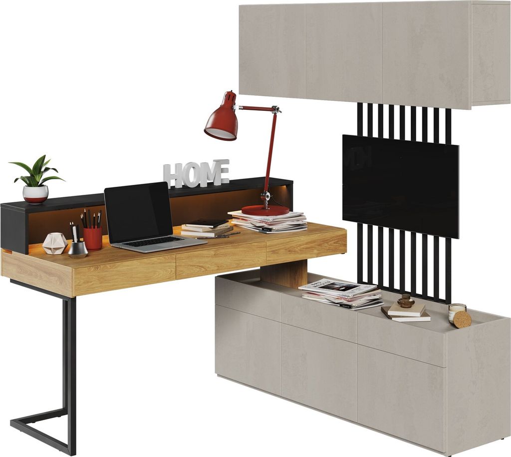 Furniture24 Wohnwand TEEN FLEX SET-03 für Jugendzimmer Produktbild 