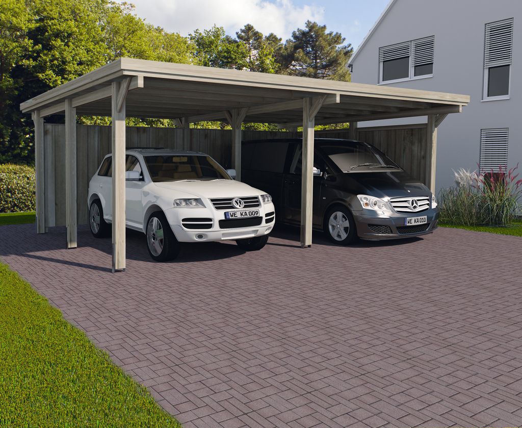 Doppelcarport 618 Gr.1 mit PVC B x T x H 603 x 512 x 233