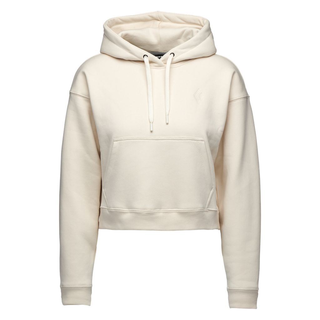 Crop Pullover Hoody Damen - Black Diamond, Farbe:1024-Off White, Größe:L