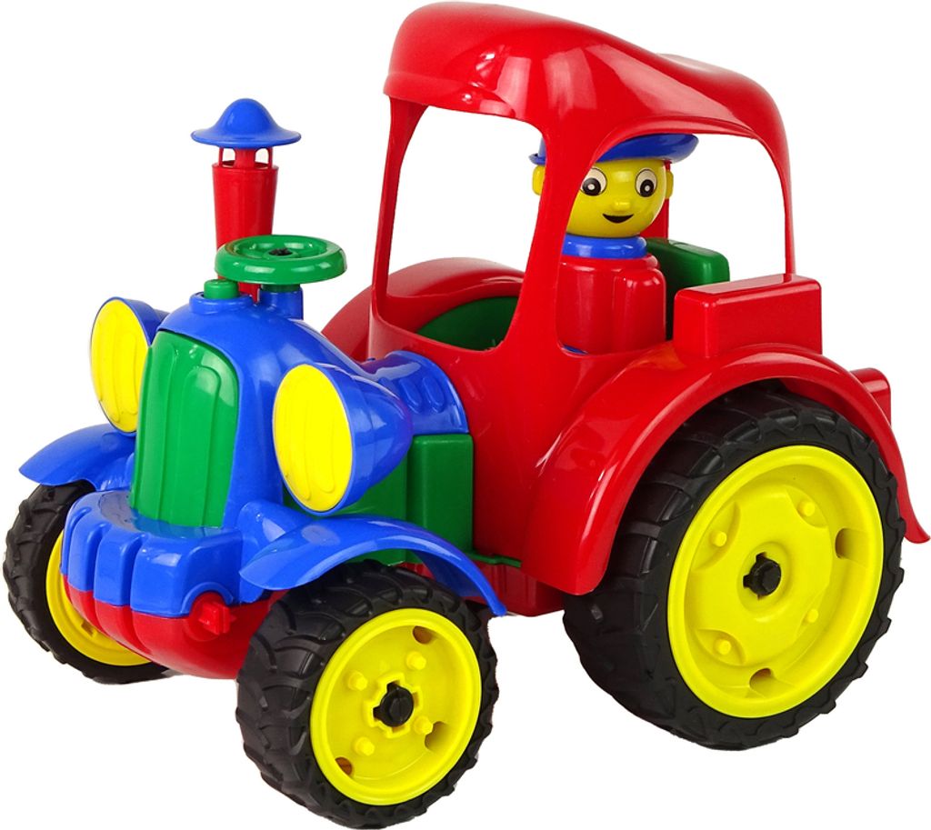 Großer Traktor Traktor Bauernhof Fahrzeug Figur Gummi Räder