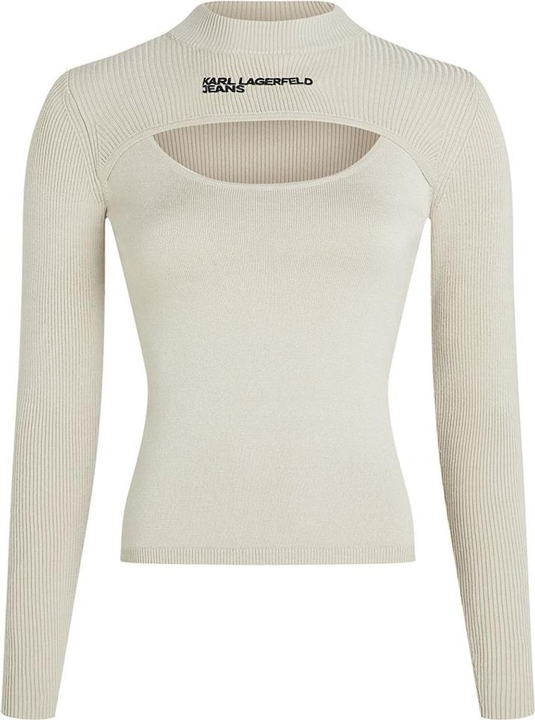 Karl Lagerfeld A4w18013 Rollkragenpullover Beige S Frau Beige S