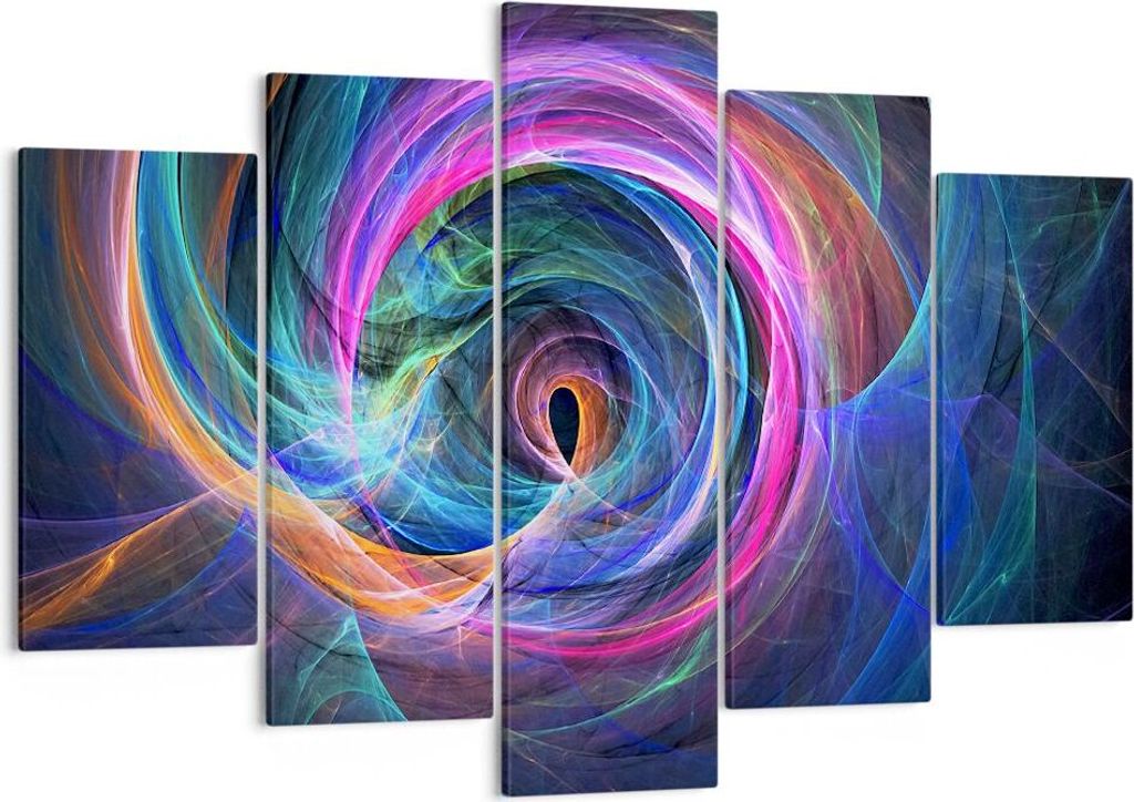 Bild auf Leinwand - Leinwandbild - Abstraktion modern - 150x100cm - Wand Bild - Wanddeko - Leinwanddruck - Bilder - Kunstdruck - Wanddekoration - L...