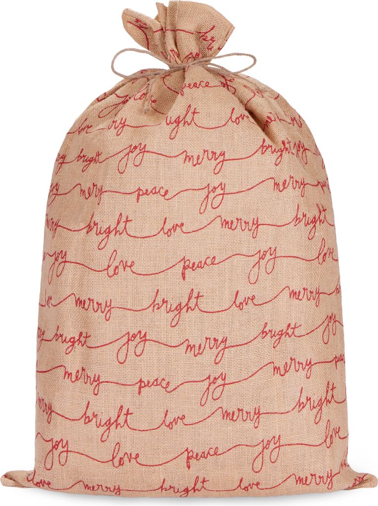 BRUBAKER Świąteczny worek Love Peace Joy - 80 cm Świąteczny Zdjęcie produktu 