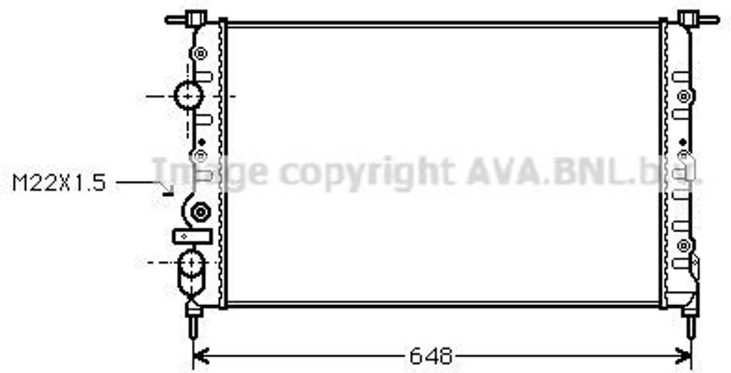 Radiateur de refroidissement pour Renault Megane Scenic I OE 7700838135
